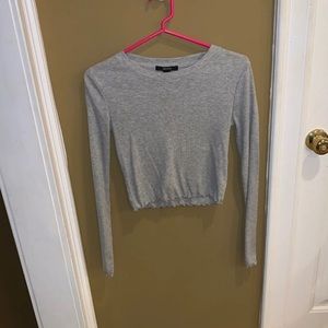 Long sleeve crop top